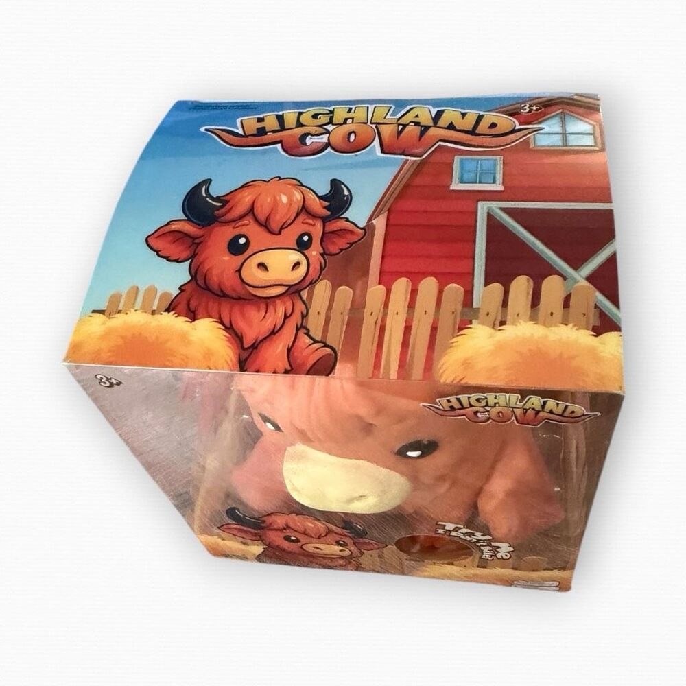 Highland Cow Squishy Toy Animal Stress Relief Sensory Viral Squishy Toy PPNC (c) - Picture 2 of 7